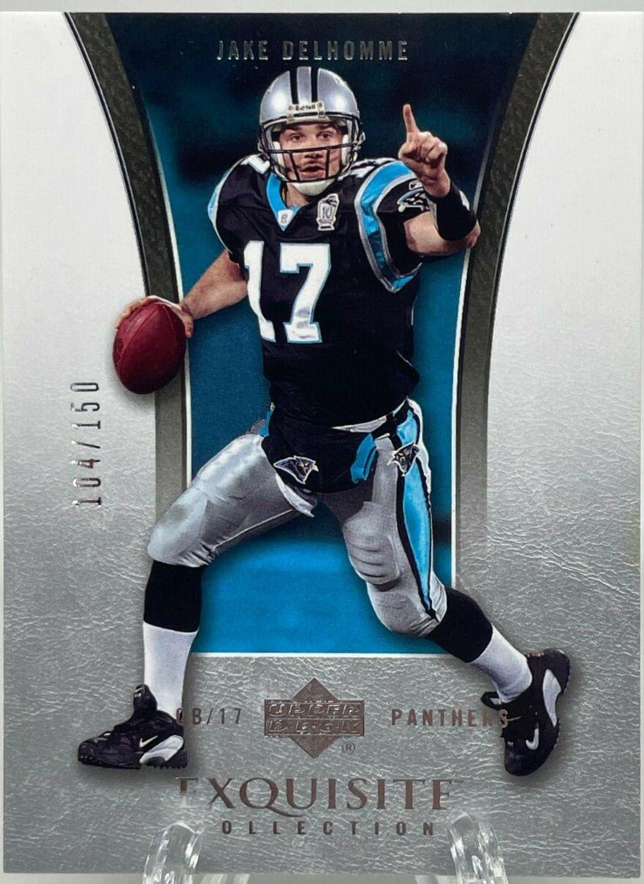 Jake Delhomme #6 Football Cards 2005 Upper Deck Exquisite Collection