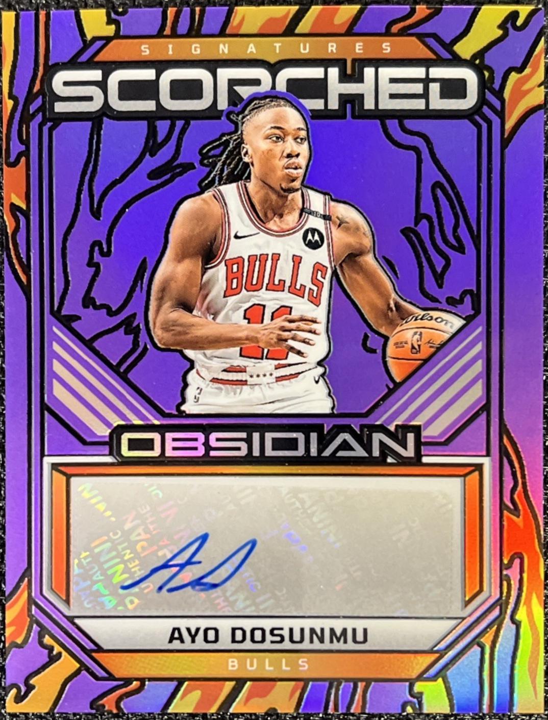 Ayo Dosunmu [Electric Etch Purple Flood] #7 Prices | 2024 Panini