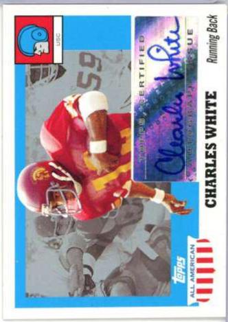 Charles White #A-CW Football Cards 2005 Topps All American Autograph