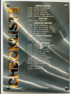 Checklist 196-220