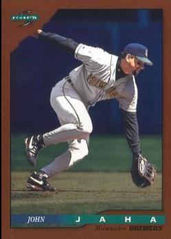John Jaha #40 1996 Score Dugout Collection Baseball