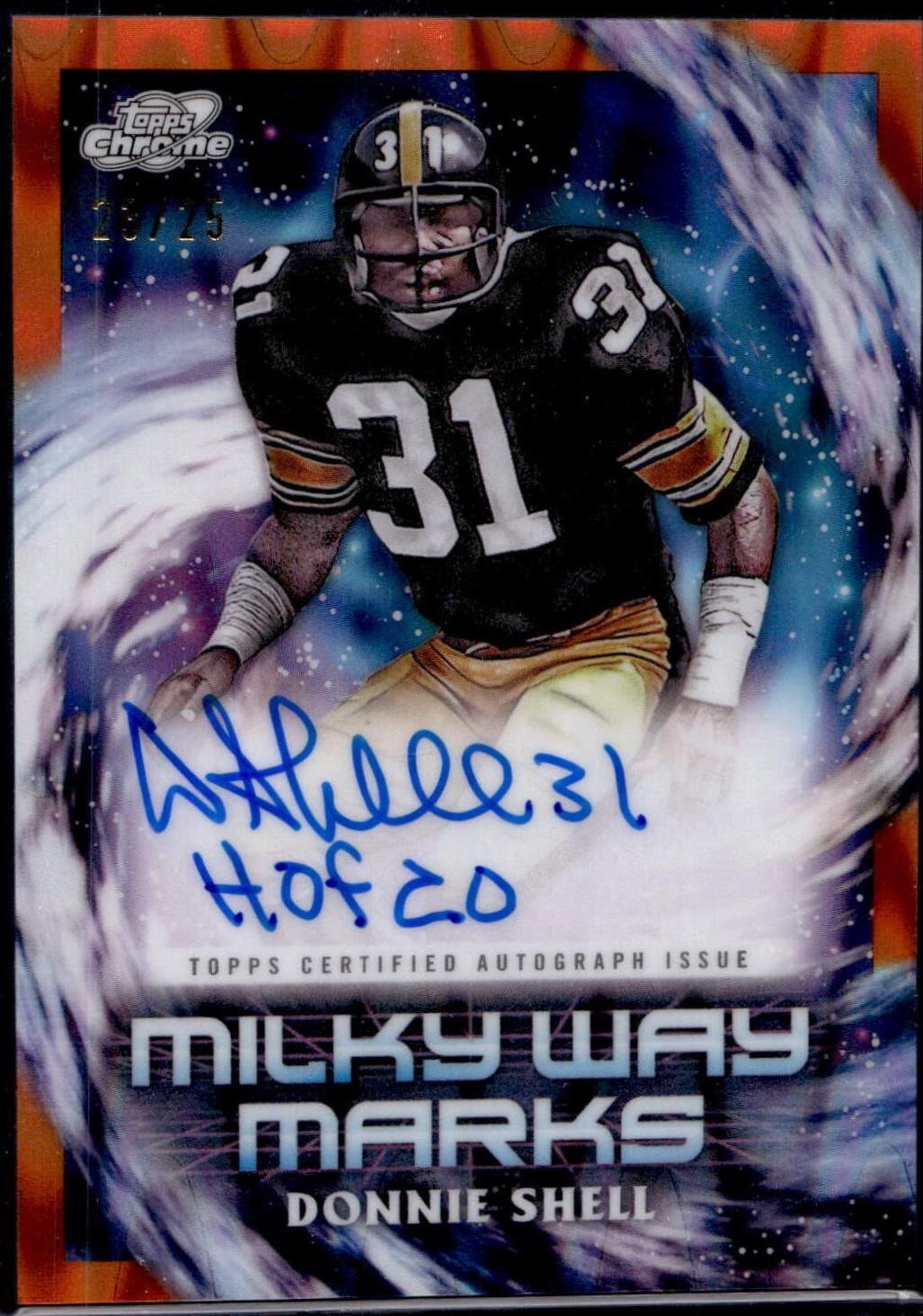 Donnie Shell [Orange Galactic Refractor] #MWM-DS Prices | 2024 Topps ...