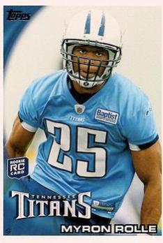 Myron Rolle #197 Football Cards 2010 Topps