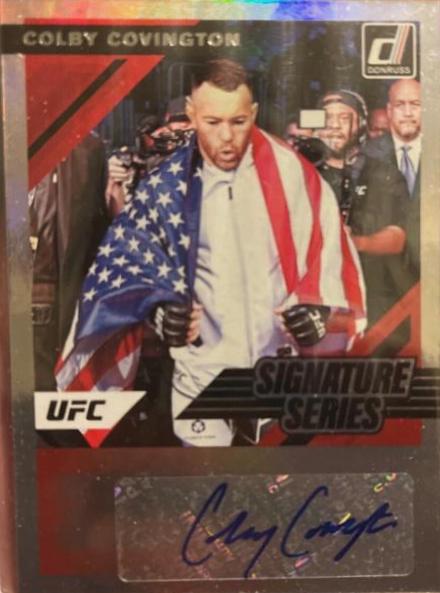 Colby Covington #SS-CCV Ufc Cards 2022 Panini Donruss UFC Signature Series