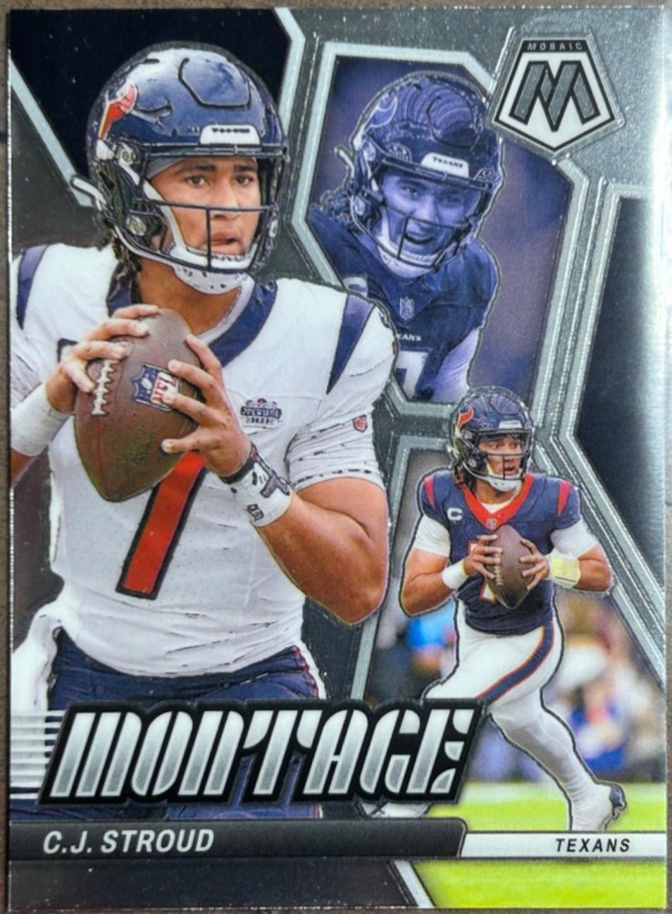 C.J. Stroud #M-10 Football Cards 2024 Panini Mosaic Montage