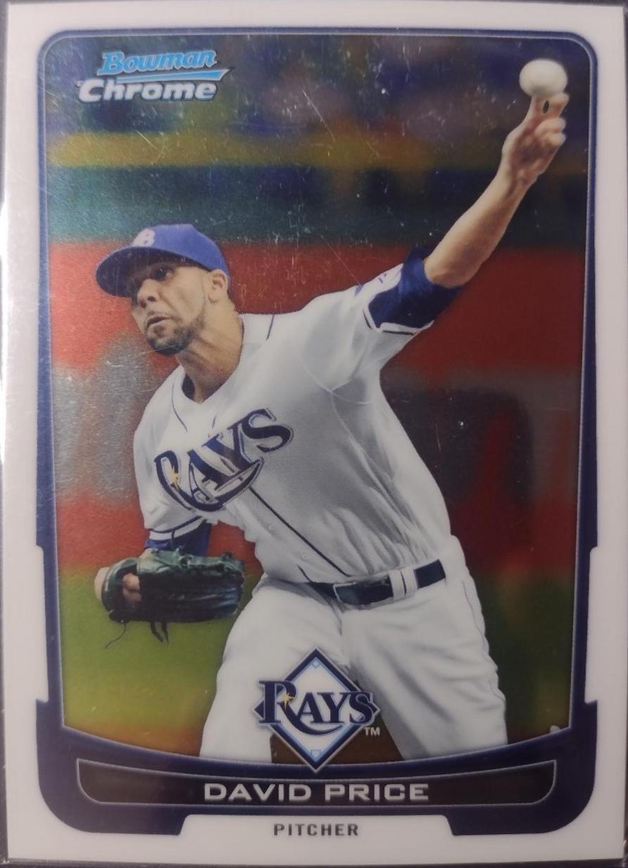 David Price #16 Baseball Cards 2012 Bowman Chrome