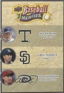 Greg Maddux, Nolan Ryan, Randy Johnson