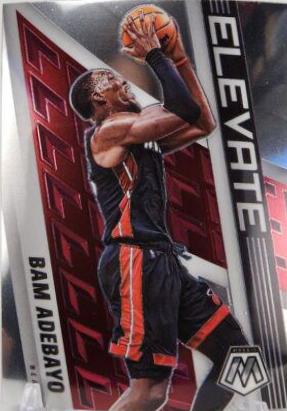 Bam Adebayo #7 Basketball Cards 2021 Panini Mosaic Elevate