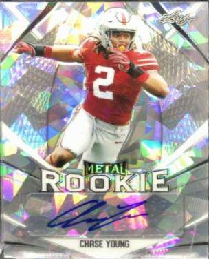 Chase Young #BA-CY1 Football Cards 2020 Leaf Metal Draft Autographs