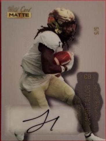 Ja'Sir Taylor #MB-A 2022 Wild Card Matte Autographs Football