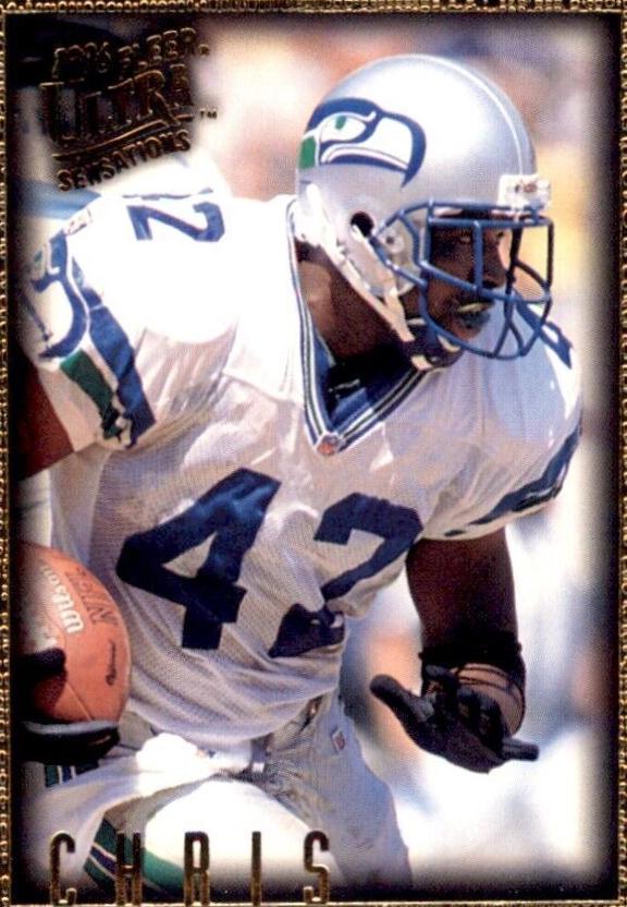 Chris Warren #96 1996 Ultra Sensations Football