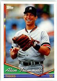 Alan Trammell #75 Baseball Cards 1994 Topps Bilingual