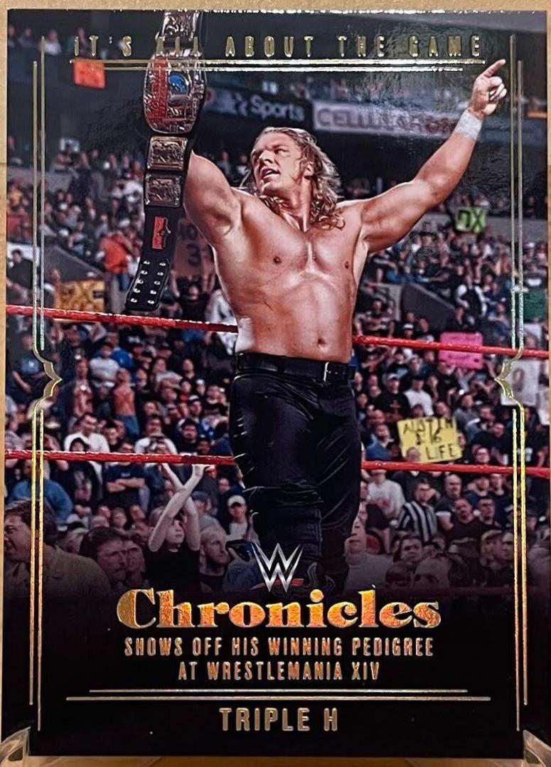 Triple H #HHH-7 Wrestling Cards 2022 Panini Chronicles WWE It's All About the Game