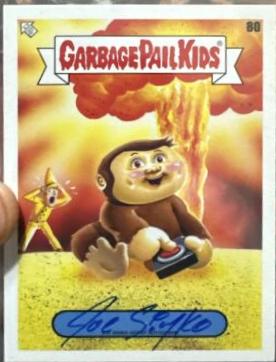 Artist Autograph #80 Garbage Pail Kids Book Worms