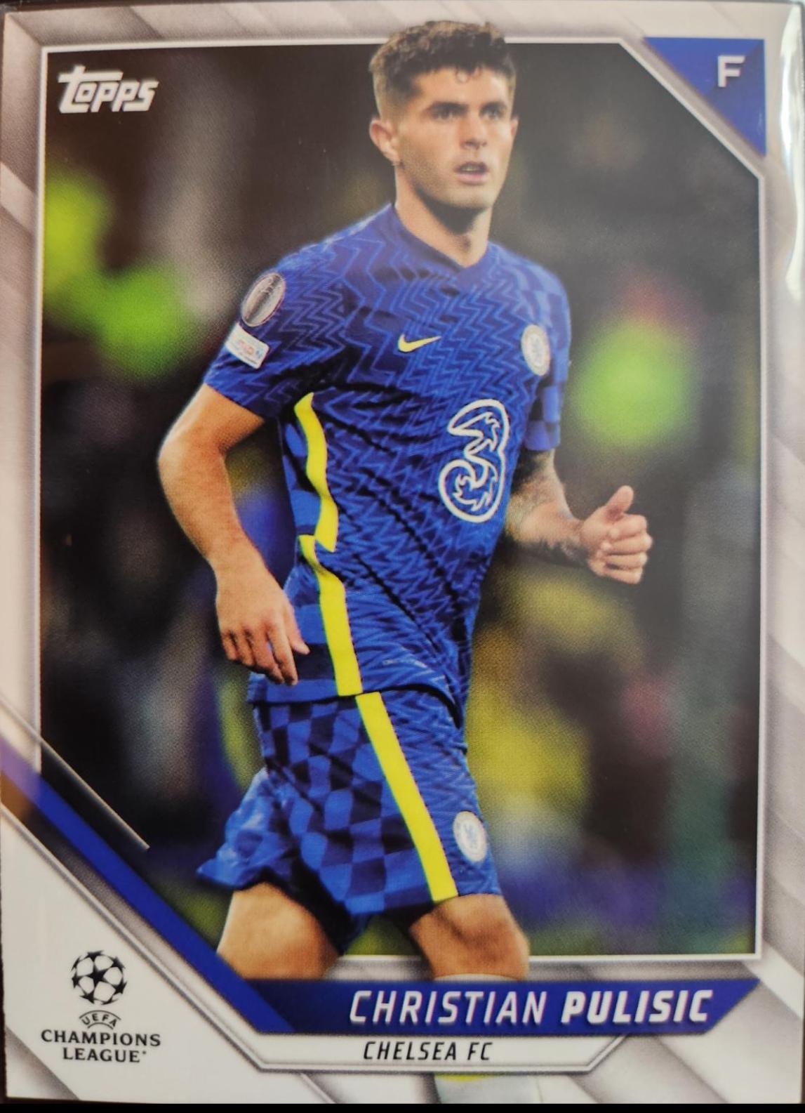 Christian Pulisic #143 Soccer Cards 2021 Topps UEFA Champions League