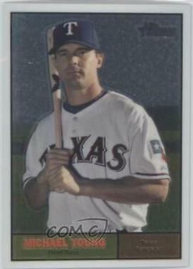 Michael Young #C129 Baseball Cards 2010 Topps Heritage Chrome