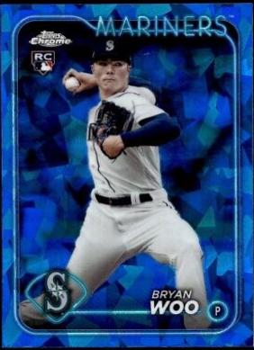 Bryan Woo #12 Baseball Cards 2024 Topps Chrome Sapphire