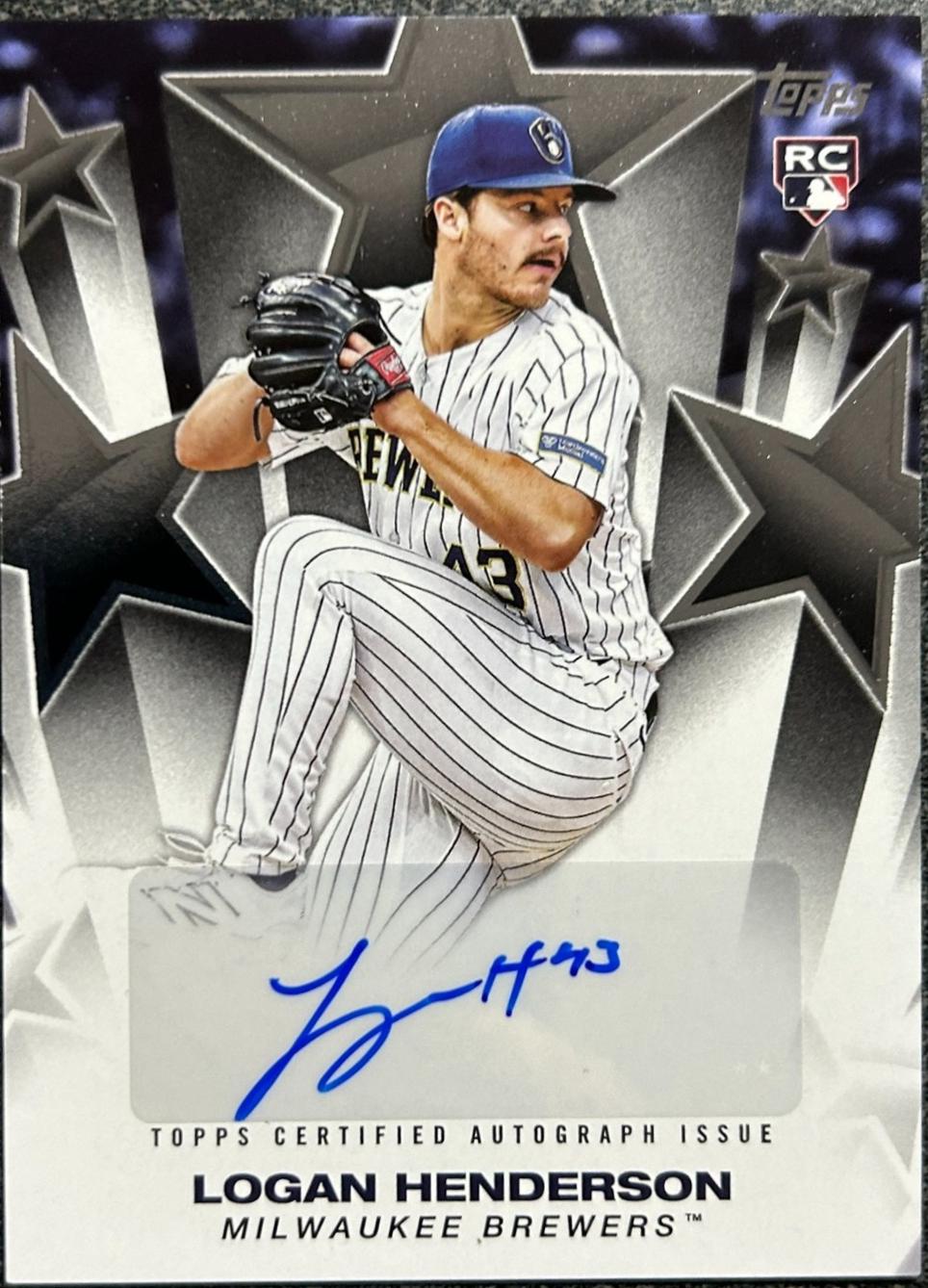 Logan Henderson #BSAU-LH 2025 Topps Update Stars Autograph Baseball