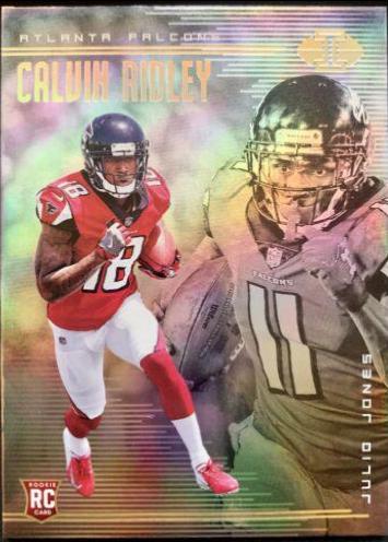 Calvin Ridley, Julio Jones #4 Football Cards 2018 Panini Illusions
