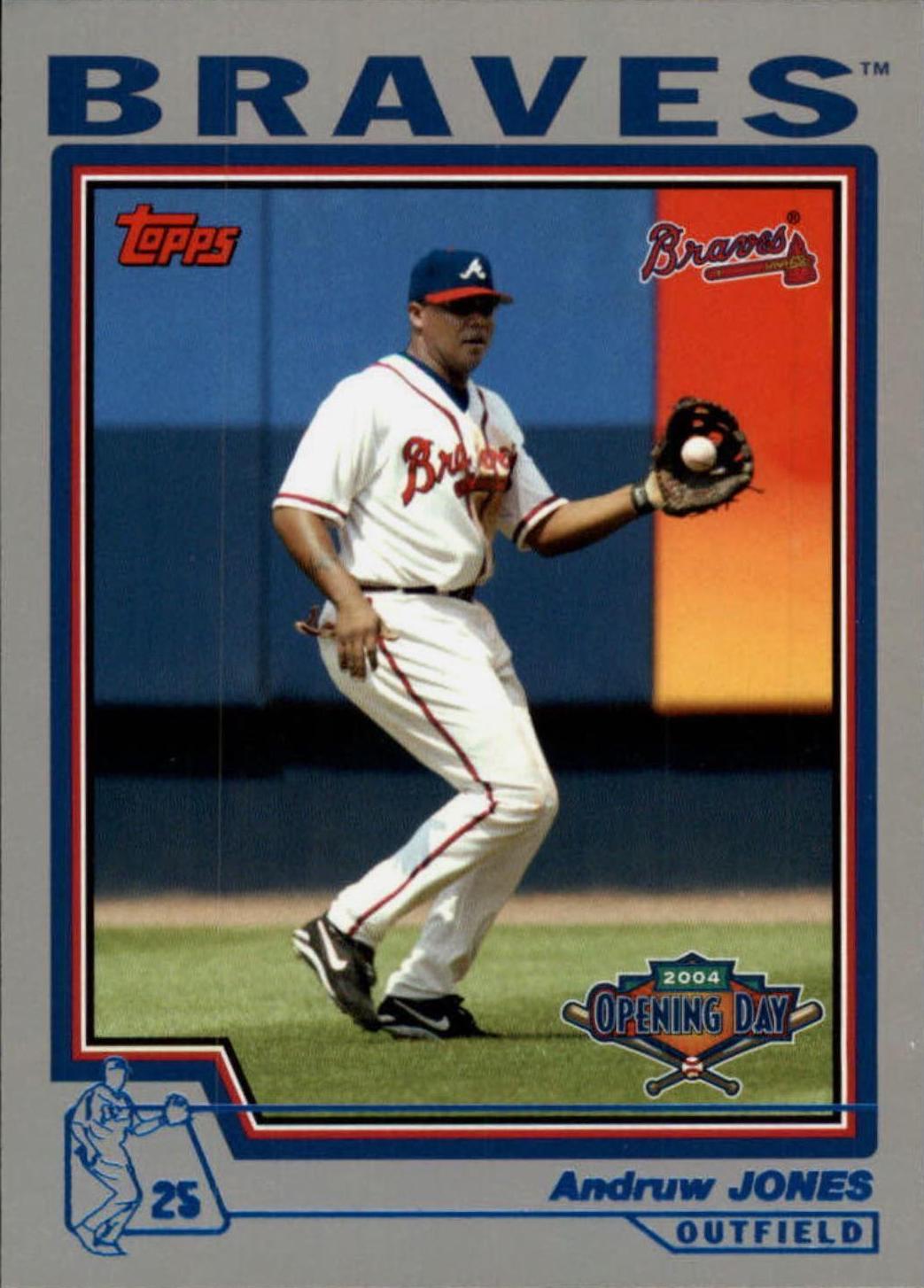 Andruw Jones #39 Baseball Cards 2004 Topps Opening Day