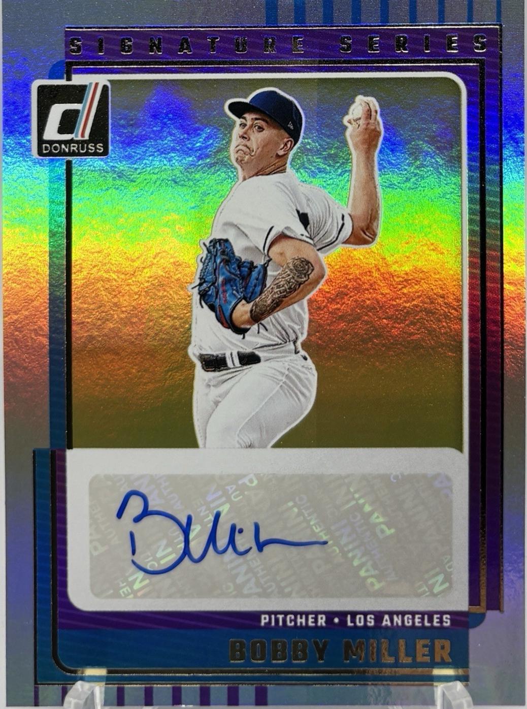 Bobby Miller #SG-BML 2025 Panini Donruss Signature Series Baseball