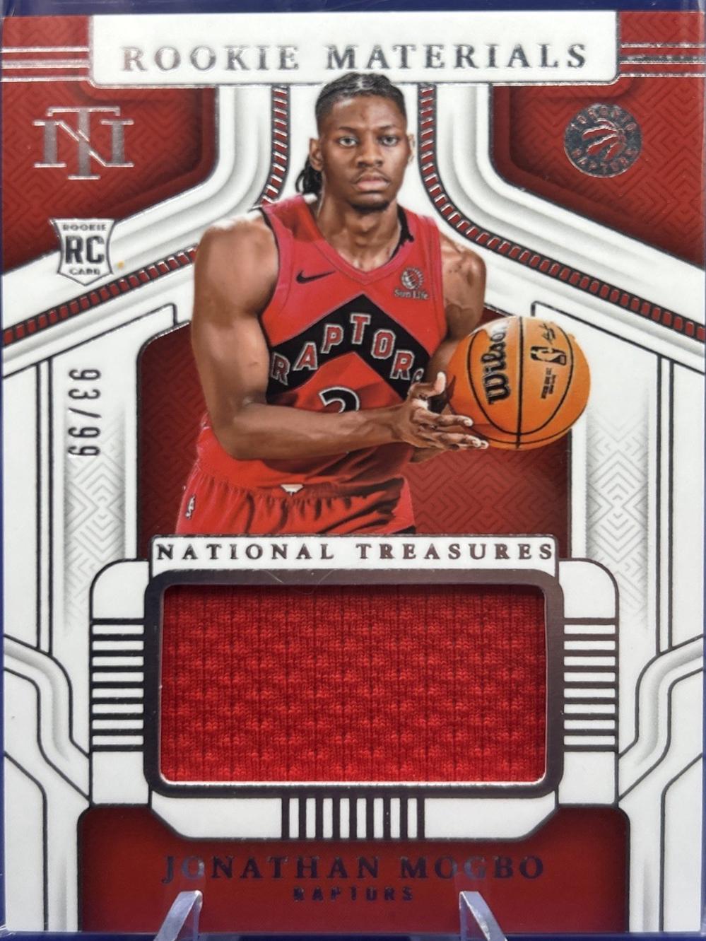 Jonathan Mogbo #17 2024 Panini National Treasures Rookie Materials Basketball