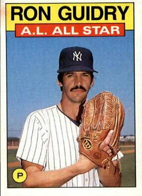 Ron Guidry #721 Baseball Cards 1986 Topps