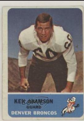 Ken Adamson #37 Football Cards 1962 Fleer
