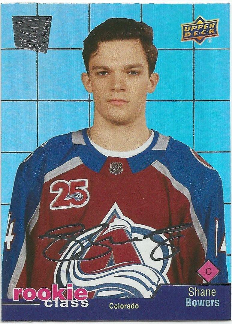 Shane Bowers #RC-28 Hockey Cards 2020 Upper Deck Rookie Class Se