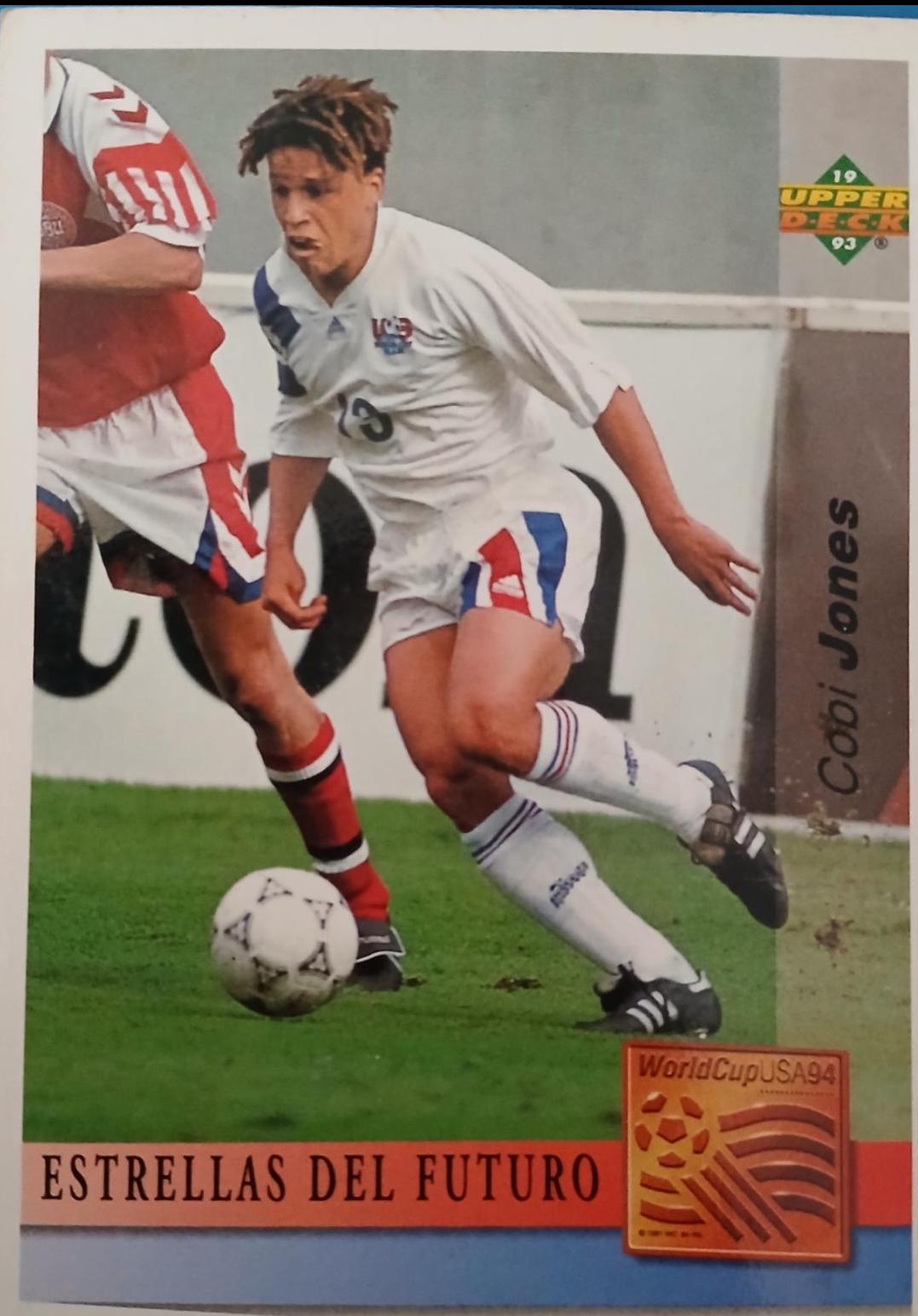 Cobi Jones #174 1993 Upper Deck World Cup Preview Adams Gum Soccer