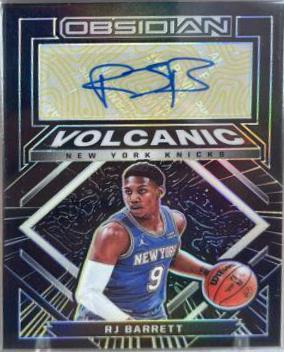 RJ Barrett #VS-RJB Basketball Cards 2021 Panini Obsidian Volcanic Signatures