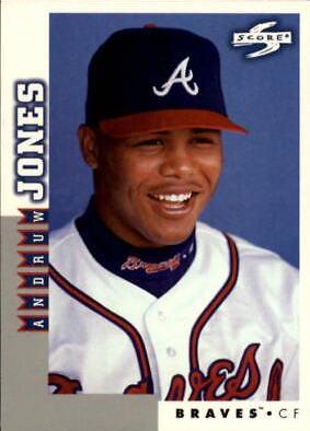 Andruw Jones #18 Baseball Cards 1998 Score Rookie Traded