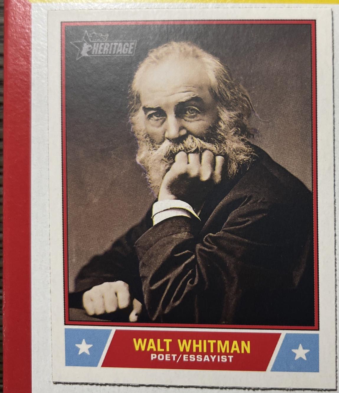 Walt Whitman #NS-88 Baseball Cards 2025 Topps Heritage Notable American