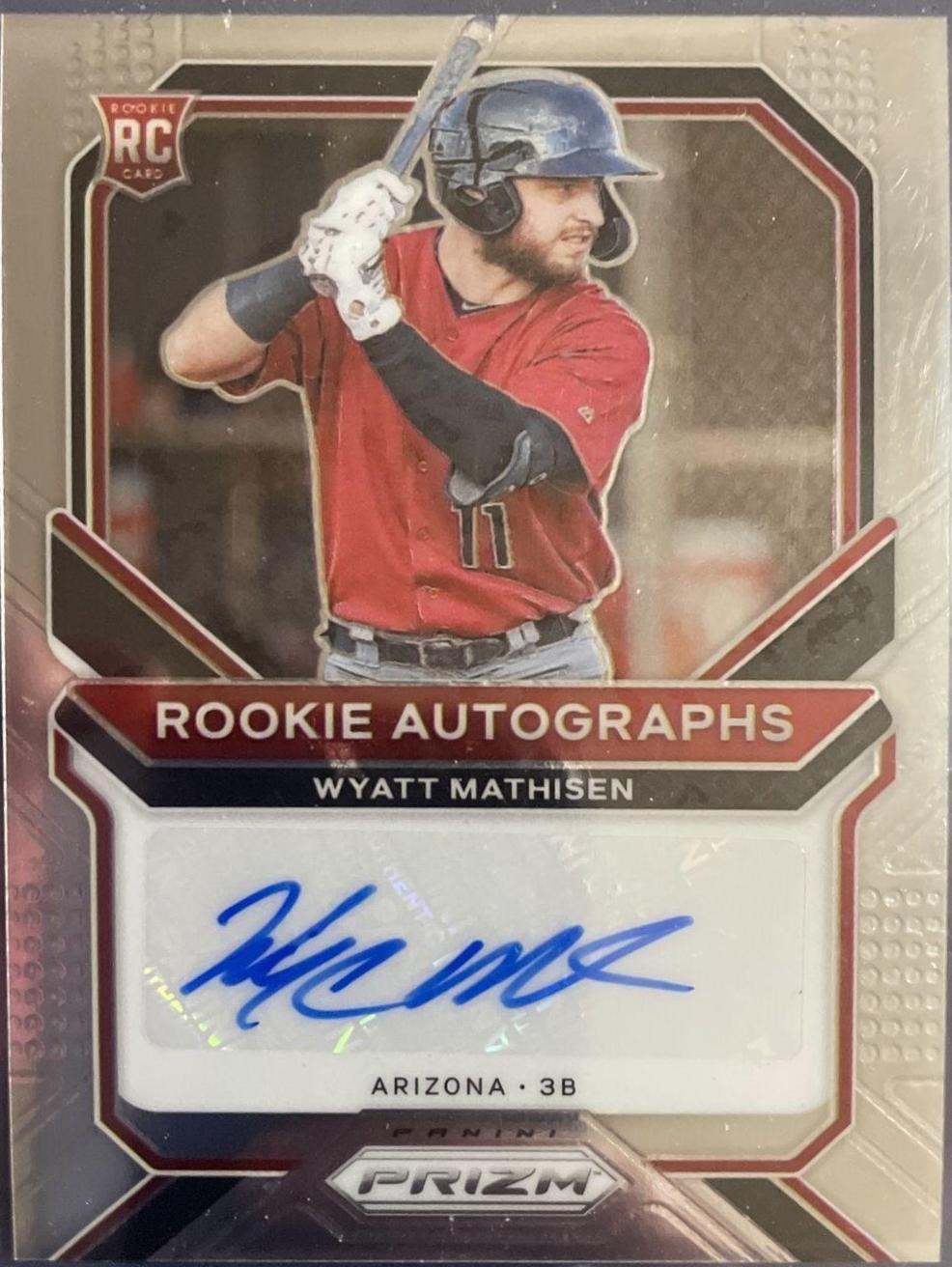 Wyatt Mathisen #RA-WM Baseball Cards 2021 Panini Prizm Rookie Autographs