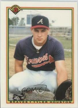 Tyler Houston #14 Baseball Cards 1990 Bowman Tiffany
