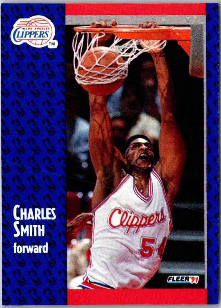 Charles Smith #96 Basketball Cards 1991 Fleer