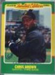 CHRIS BROWN Baseball Cards 1986 Fleer