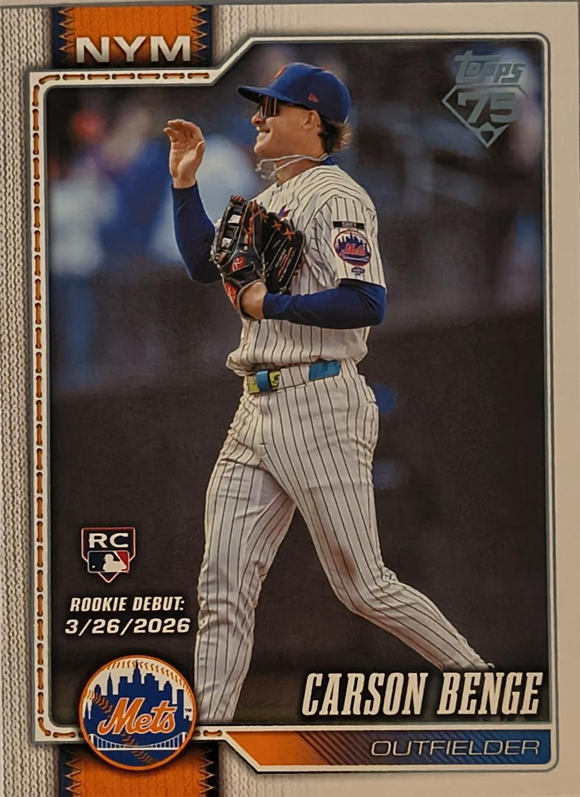 Carson Benge #US250 Prices [Rookie] | 2026 Topps Update | Baseball Cards