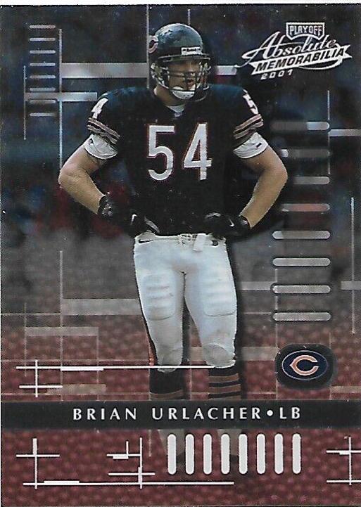 Brian Urlacher #16 Football Cards 2001 Playoff Absolute Memorabilia