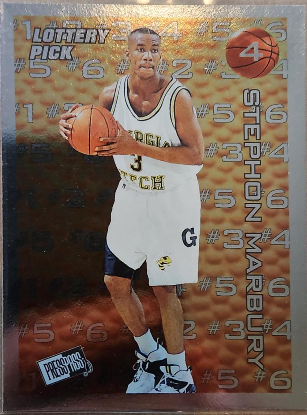 Stephon Marbury #L4 1996 Press Pass Net Burners Basketball