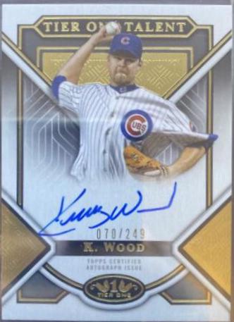 Kerry Wood #T1TA-KW Baseball Cards 2023 Topps Tier One Talent Autographs