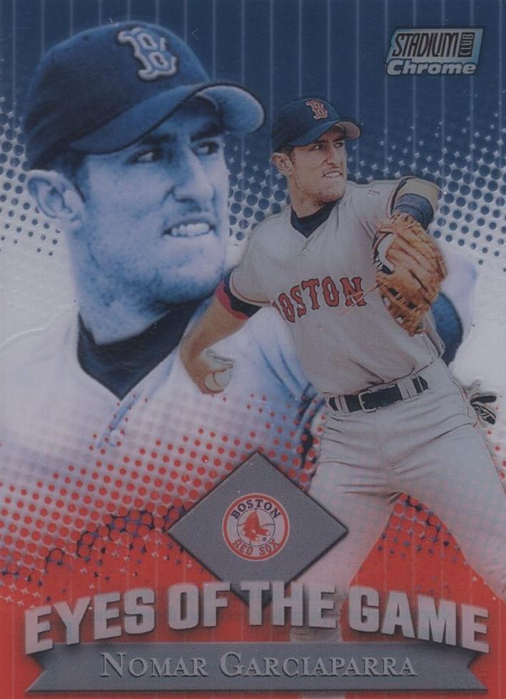 Nomar Garciaparra #EG3 Baseball Cards 2000 Stadium Club Chrome Eyes of the Game