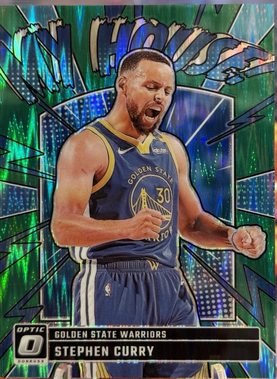 2024 Panini Donruss Optic My House Stephen Curry [Green Shock] #17 card