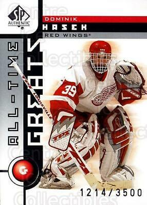 Dominik Hasek #98 Hockey Cards 2001 SP Authentic