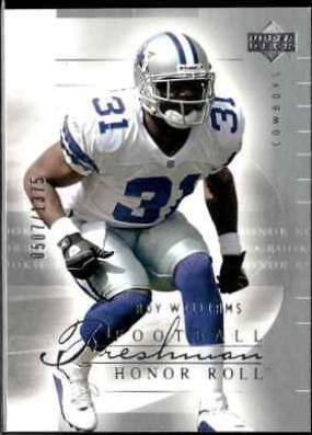 Roy Williams #168 2002 Upper Deck Honor Roll Football