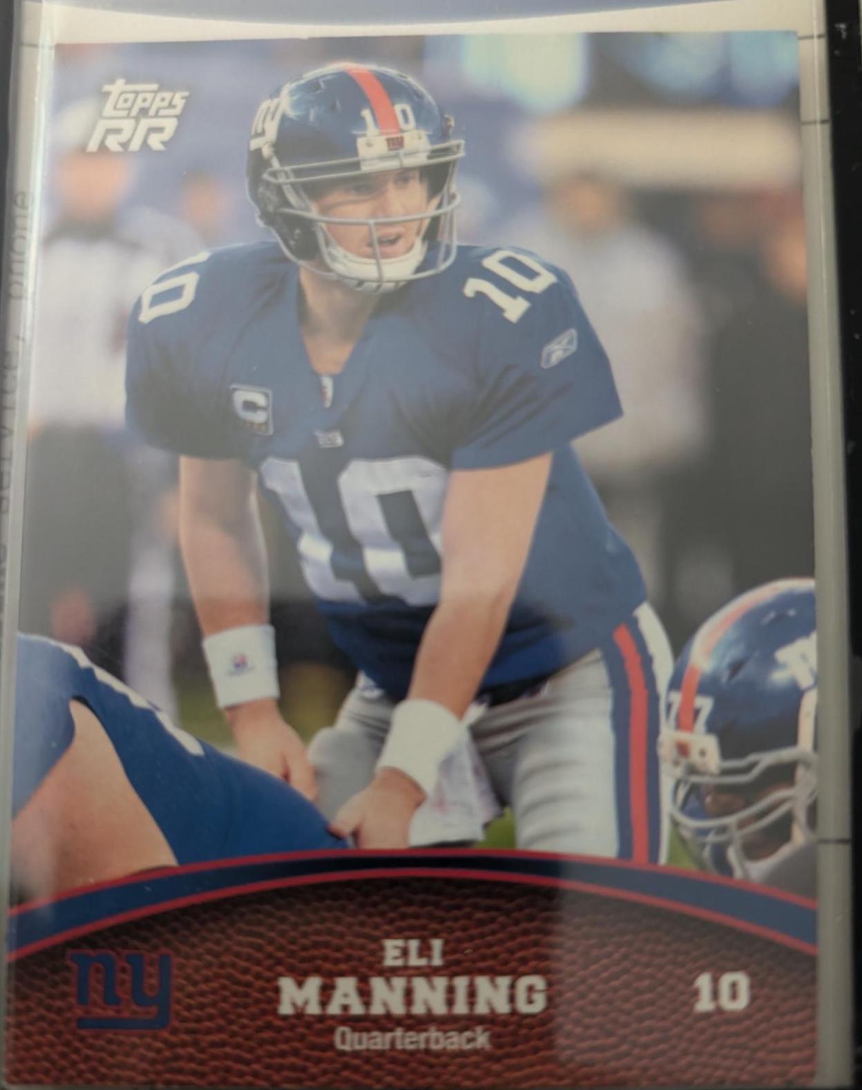 Eli Manning #63 Football Cards 2011 Topps Rising Rookies