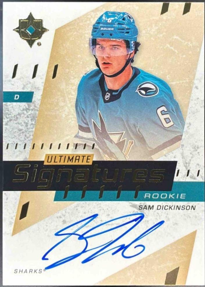 Sam Dickinson #USR-SD 2025-26 Upper Deck Ultimate Collection Hockey Ultimate Signatures Rookies