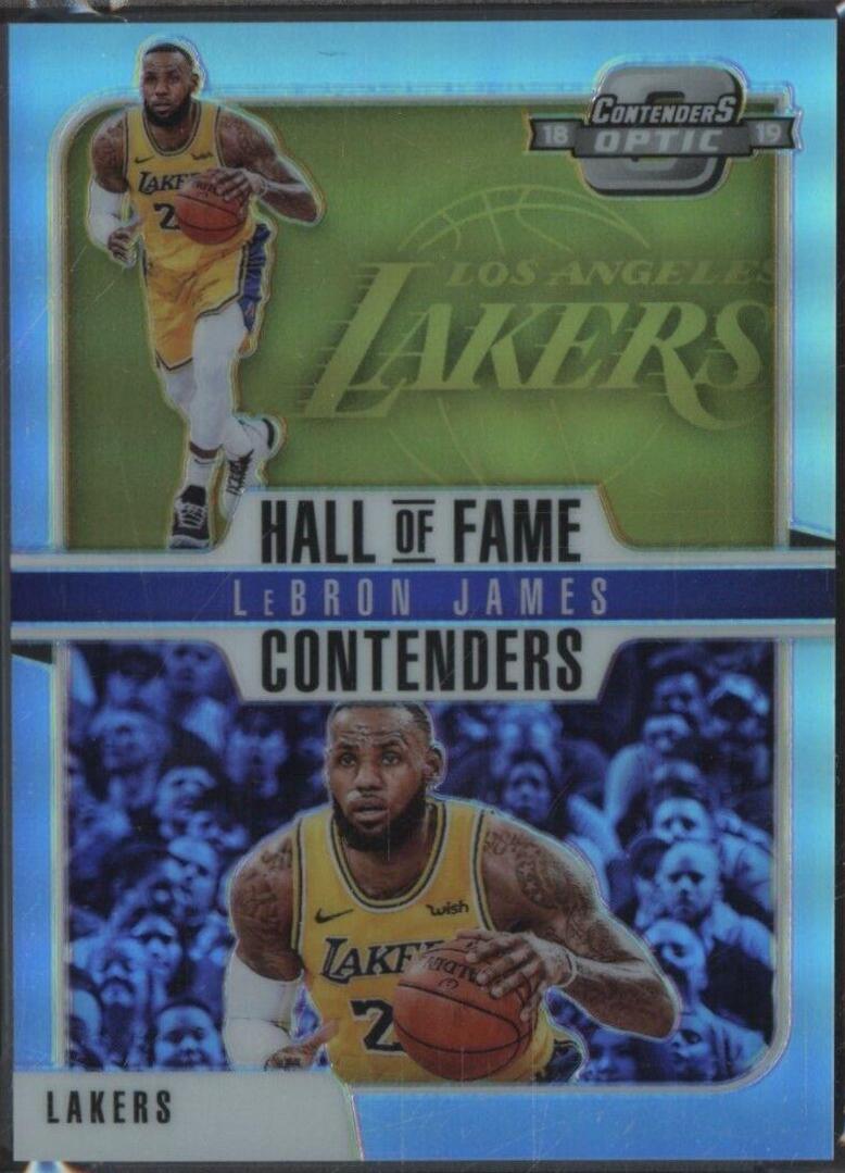 LeBron James #9 Basketball Cards 2018 Panini Contenders Optic Hall of Fame Contenders