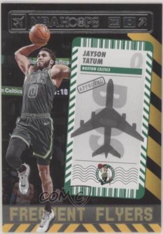 Jayson Tatum #9 Basketball Cards 2021 Panini Hoops Frequent Flyers