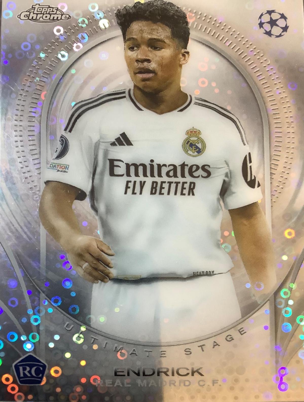 Endrick #USC-46 Soccer Cards 2024 Topps Chrome UEFA Club Ultimate Stage